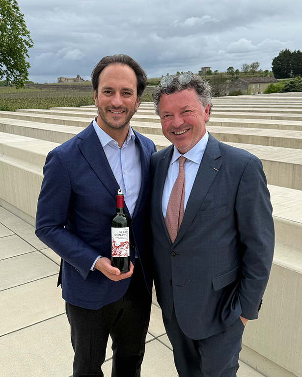 Eric de Bruijn en Edouard Moueix, Château Bélair-Monange.